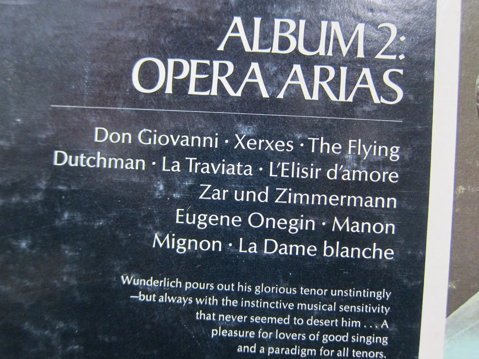 Fritz Wunderlich Lyric Tenor - Album 2 Opera Arias - Seraphim LP - Image 3 of 3