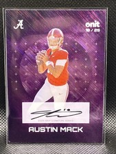 AUSTIN MACK 2025 Onit Gravity Alabama Crimson Tide On Card Auto Autograph #d /25