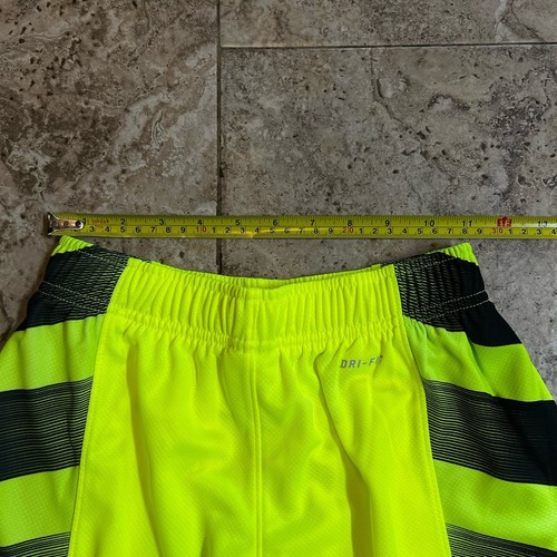 Nike Elite Men's Small Neon Green Shorts Drawstring Basketball Training - Picture 3 of 4