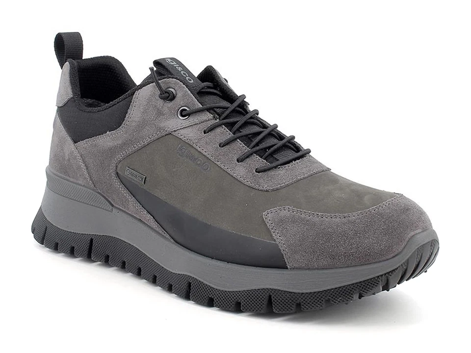 IGI&CO SCARPE SNEAKERS SCAMOSCIATO GORE-TEX UOMO INVERNO 8642133  STANLEY GTX AN - Immagine 2 di 3
