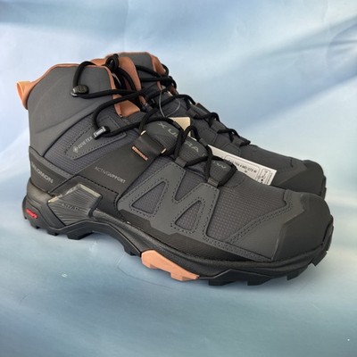 NEW Salomon X Ultra 4 Mid GTX Gore Tex WP Womens 10 Hiking Boots Grey