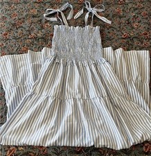 Women’s Sundress Blue Striped Size Medium Rosedress Dress 
