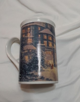 Thomas Kinkade Winter Evening Memories Multi-Color 2008 Coffee Tea Mug Cup 16 oz