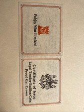 Isle Of Man Pobjoy Mint 1989 Proof Cat Crown Silver Coin Certificate No Coin
