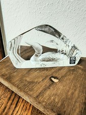 Mats Jonasson Lead Crystal Art Glass Paperwei...
