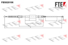FTE Bremsseil Seilzug Feststellbremse 9250010 für AUDI A3 8P7 TFSI TDI
