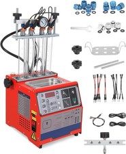 Efi Fuel Injector Cleaner Tester Ultrasonic Cleaning Machine Car 4 Cylinder