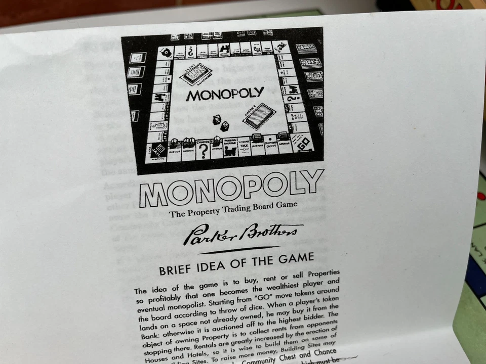 Monopoly Board Game Nostalgia Edition Wooden Box 2003 by Parker Complete & VGC - Image 4 of 4