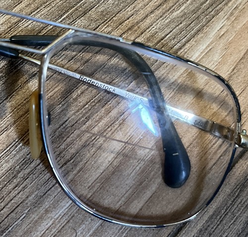 Vintage Rodenstock York-S 2843 GM R140 Aviator Eyeglasses Metal Frame - Picture 2 of 8