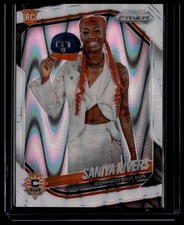 2025 Panini Prizm WNBA #150 Saniya Rivers White Seismic Prizms
