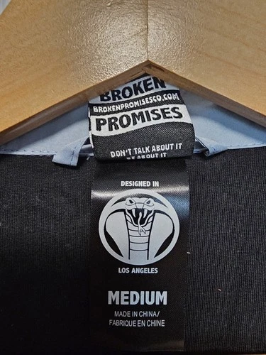 Broken Promises Jacket Mens Medium Guard Your Heart Scorpion Coaches Windbreaker image 4