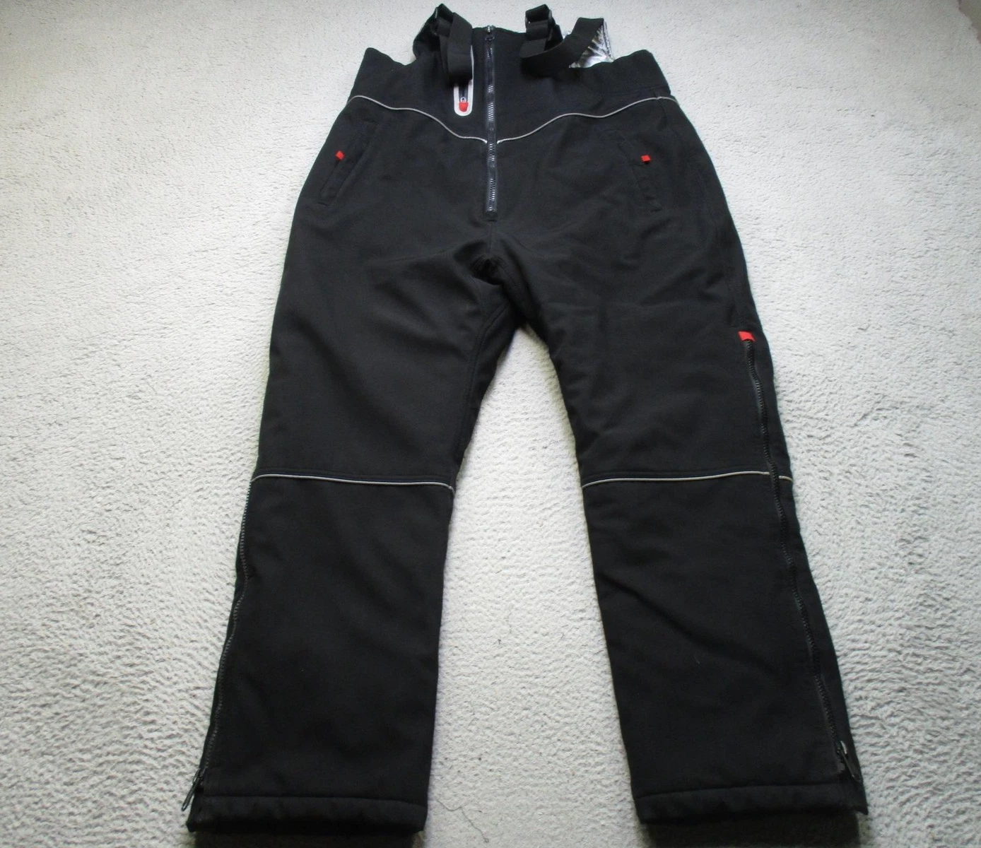 RefrigiWear Bib Overalls Mens XL Black Insulated Freezer Workwear 7123R