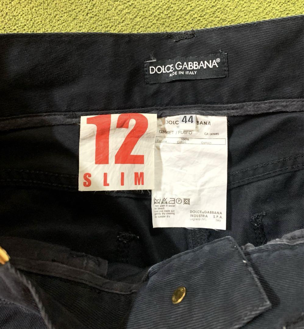 Dolce & Gabbana ブラック デニム 44 Dolce & Gabbana Straight Black Jeans Men's Size 44 From