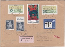 1984 Germany valuable cover sent from Hannover to Solingen