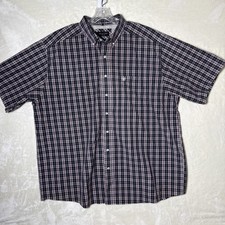 Ariat Pro Series Men's Short Sleeve Button Down Shirt Size 2XL, Plaid