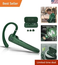 Bluetooth Headset, Wireless Bluetooth Earpiece with ENC Noise Canceling Mic, ...
