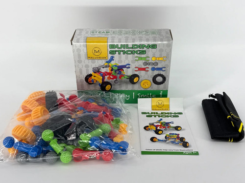 STEM Engineering Building Blocks Kit MALUVRIAN Toy Set Age 3+