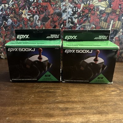 2X 1987 Nintendo NES 500XJ Epyx Konix Joystick Controller - Brand New, Authentic