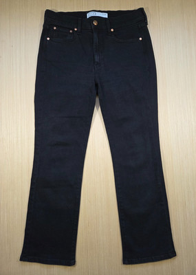 AYR Jeans Women's Black The Bomb Pop High-Rise Straight Leg Jeans 30 Minimalist