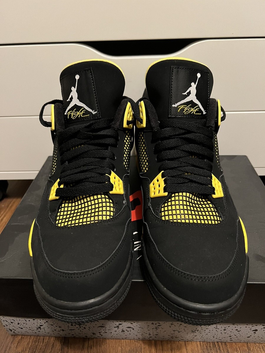 Air Jordan 4 Retro 10.5 イエロー/ネイビー Sz 10 Nike Air Jordan 4 Retro Dunk From Above Michigan Pacers Navy