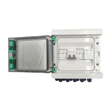 Solar PV Combiner Box Plastic 30A 2 string 500DC Circuit Breaker Solar Panel