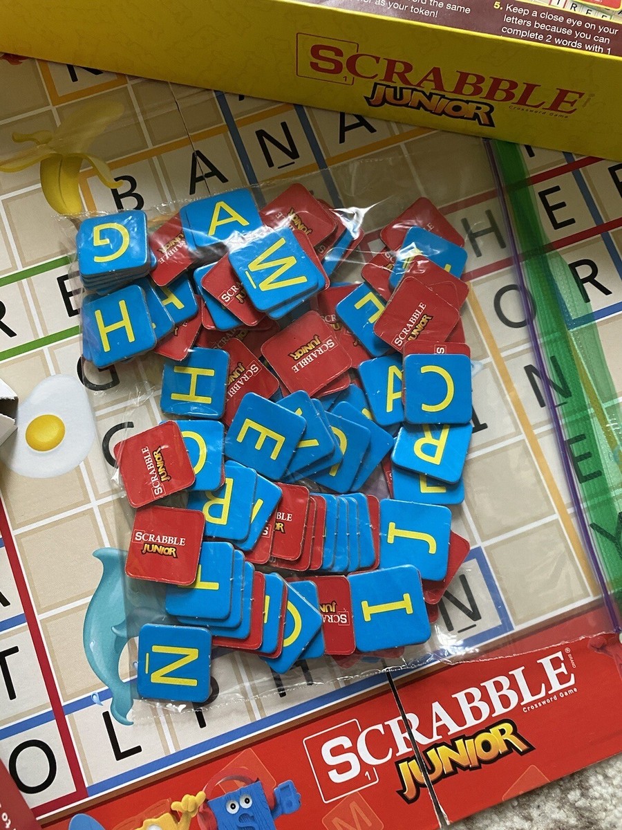 Hasbro Scrabble Junior Board Game Complete Puzzle Word
