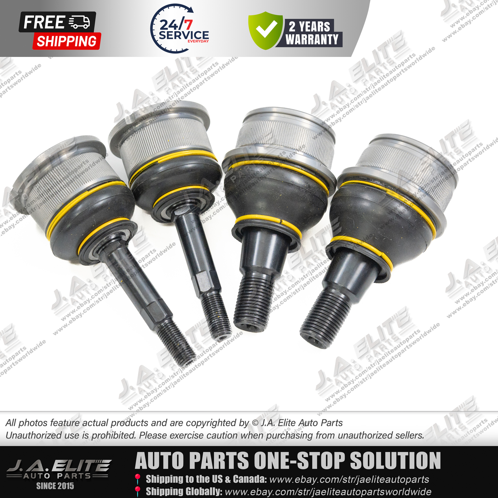 4pcs Front Knuckle Ball Joint for Rolls-Royce Phantom 31120414733,31216774835