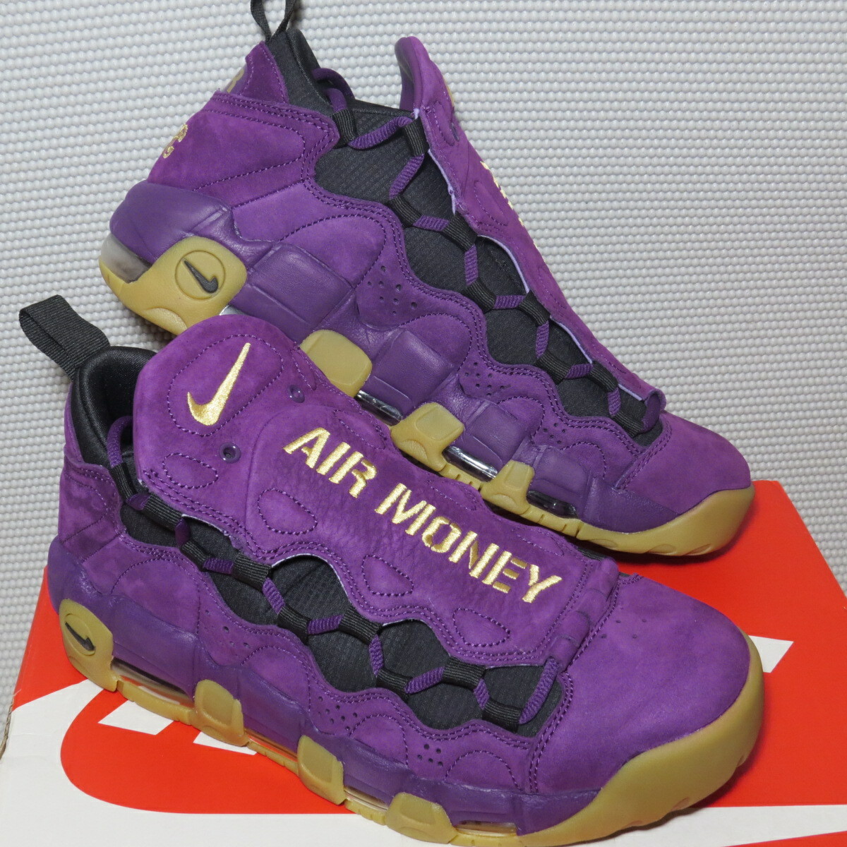 Size 10.5 - Nike Air More Money Purple 