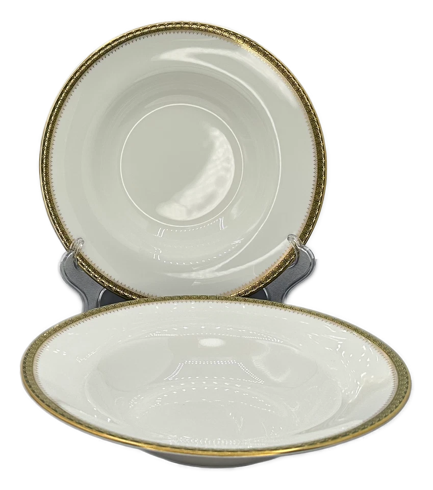 Wedgwood Chester Rim Soup Bowl England - Set of 2 - Image 2 of 4