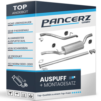 Auspuffanlage für Volvo S40 II 1.6 D D2 TD / Volvo V50 1.6 D D2 TD