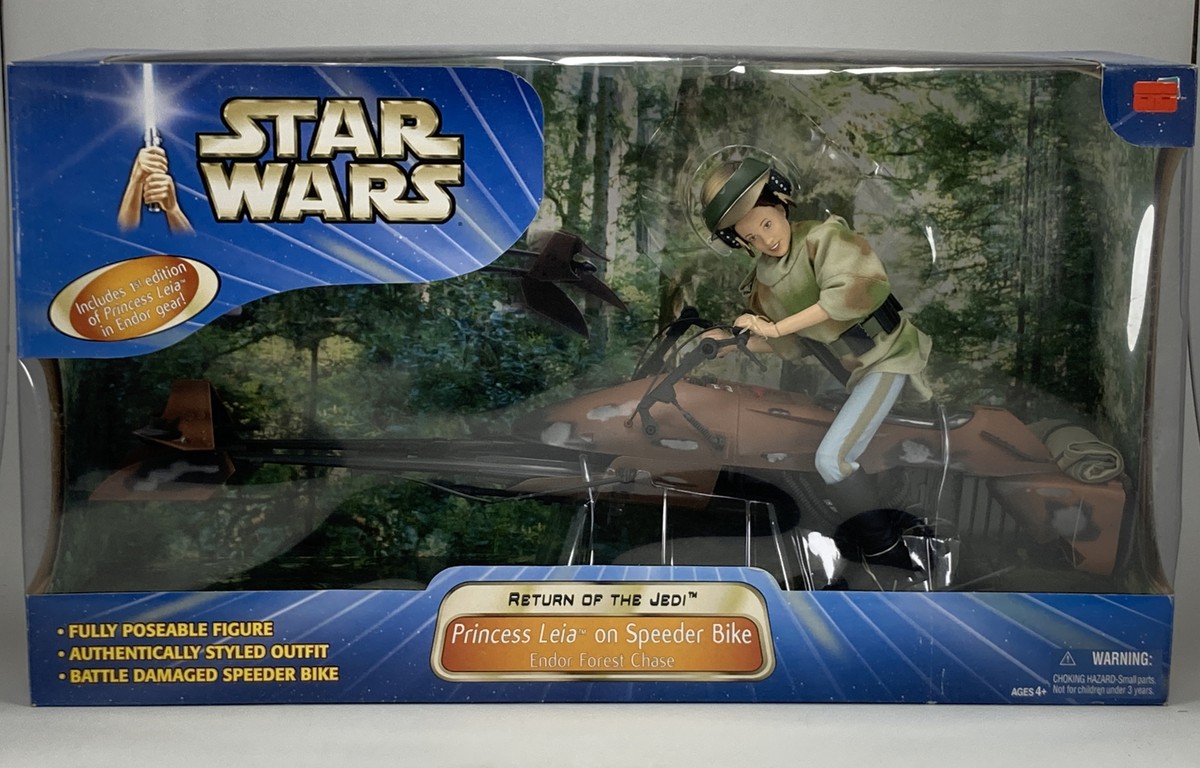 SPEEDER BIKE WITH PRINCESS LEINA ORGANA IN ENDOR GEAR【スター･ウォーズ　スピーダーバイク ・ レイア Star Wars Power of the Force- Speeder Bike with Princess