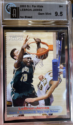 2003 SI Sports Illustrated For Kids #264 LeBron James Rookie GEM Mint 9.5