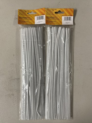 Set Of Creativity Street Chenille Stems 12"x4mm, 100/PKx2, White (PAC711202) 200 - Picture 2 of 2