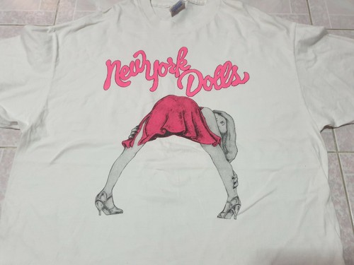 Rare Vintage 90s New York Dolls T Shirt Punk Rock The Stooges Iggy Pop Size Xl Ebay