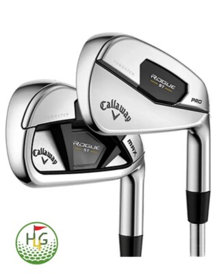 Callaway Rogue ST Pro / Max Combo 5-PW Irons Set Steel Regular