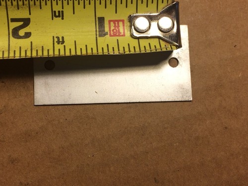 NOS Vintage Allis-Chalmers Logo Metal Name Plate ID Badge 2" x 1" #C - Picture 5 of 5