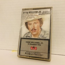 Hank Williams Jr. 14 Greatest Hits 1976 PolyGram Country Cassette Tape