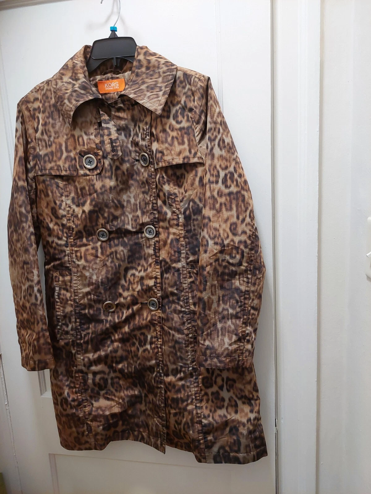 MICHAEL KORS trench leopardato etichetta arancione taglia L ottime condizioni