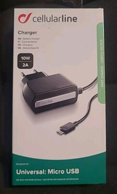 Cellularline Charger Ultra Schnell Ladegerät  Micro USB Handy Netzteil