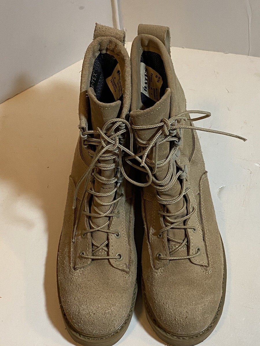 Bates Mens 12W Wide Desert Tan Suede Gore-Tex Military Combat Boots 03-D-0321 s-l400.jpg main image 2