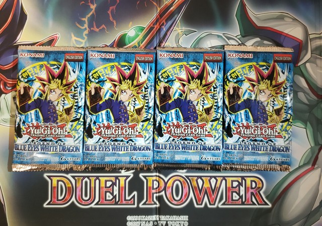 4x Legend of Blue Eyes White Dragon Booster Packs (UNLIMITED/SEALED) | eBay