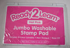 Ready2Learn Jumbo Washable Stamp Pad Non Toxic Arts Crafts Safe For Skin Pink