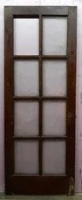 30x80"x1.75" Antique Vintage Old Wood Wooden Exterior French Door Window Glass