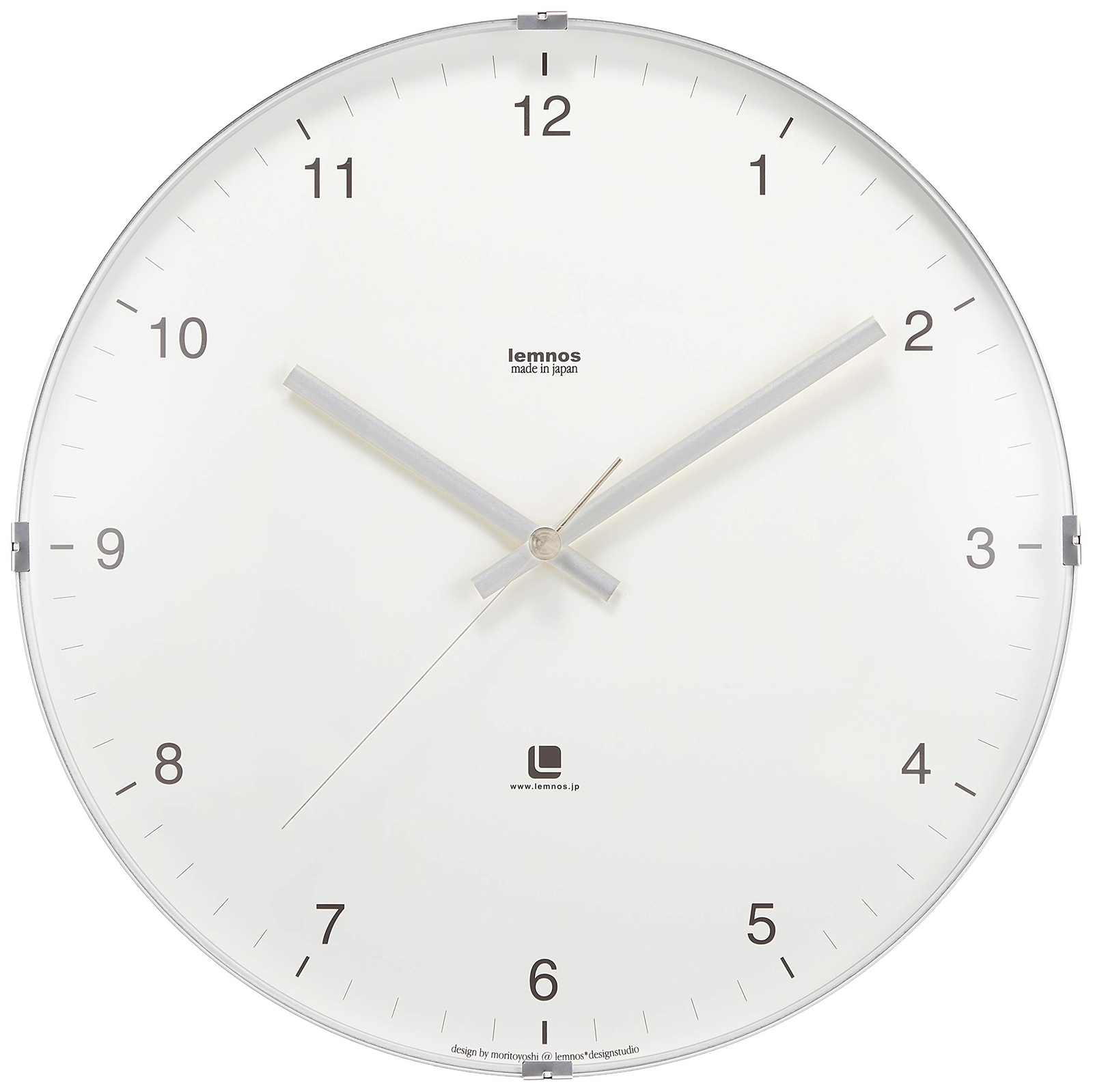 Lemnos North White Analog Wall Clock Model T1-0117 WH-image