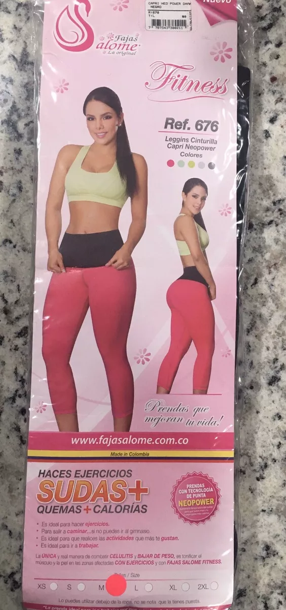 Faja Salome Colombiana Leggings Cinturilla Fitness Body Shaper