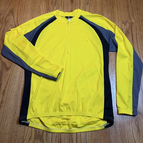 CANARI Jorah Radtrikot Herren XL Full Zip gelb Oberteil Shirt Langarm