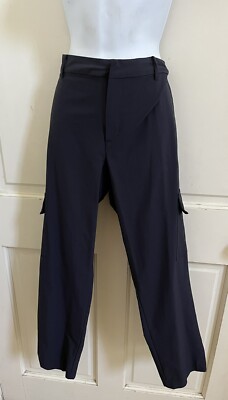 GAPFIT NEW! Women's Navy Blue SPORT TOUCH NY Stretch Nylon Slim Cargo Pants 14