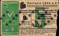 Ticket BL 80/81 Fortuna D sseldorf - Hamburger SV, Standing Room