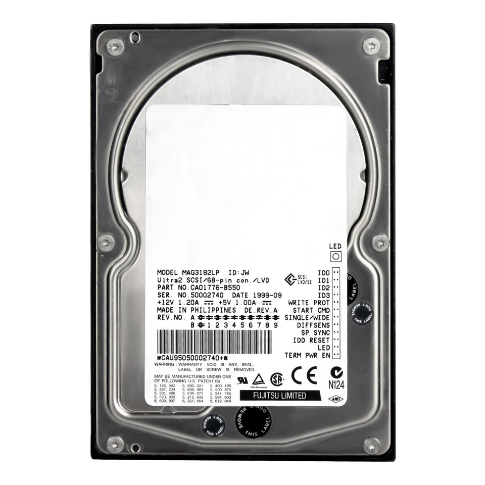 Hard Drive Fujitsu 18.2GB MAG3182LP 10K 1MB SCSI 3.5'' - Image 3 of 3