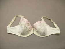 36D Secret Treasures Womens Floral Lined Underwire Back Closure Demi Bra 3A